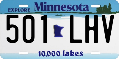 MN license plate 501LHV