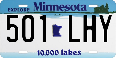 MN license plate 501LHY