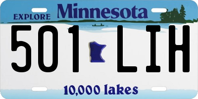 MN license plate 501LIH