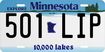 MN license plate 501LIP