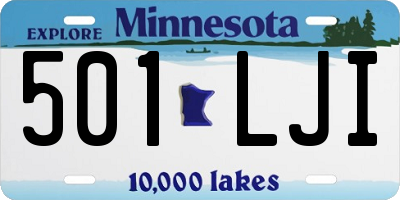 MN license plate 501LJI