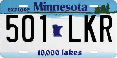 MN license plate 501LKR