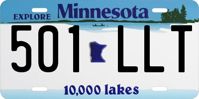 MN license plate 501LLT