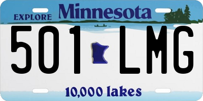 MN license plate 501LMG