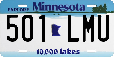 MN license plate 501LMU