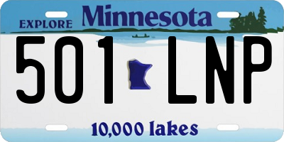 MN license plate 501LNP