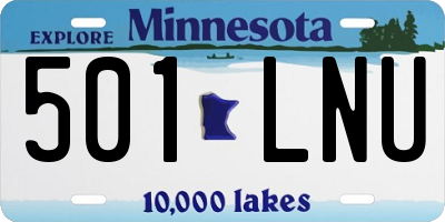 MN license plate 501LNU