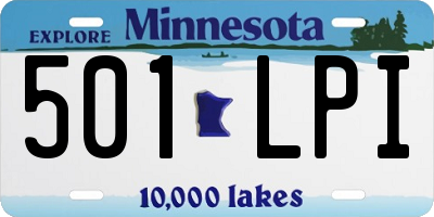 MN license plate 501LPI