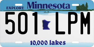 MN license plate 501LPM