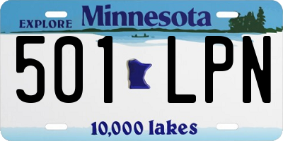 MN license plate 501LPN