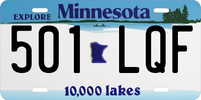 MN license plate 501LQF