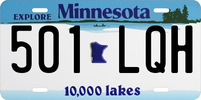 MN license plate 501LQH