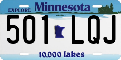 MN license plate 501LQJ