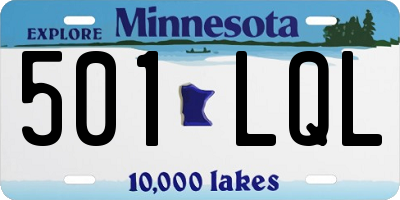 MN license plate 501LQL