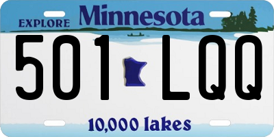 MN license plate 501LQQ