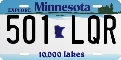 MN license plate 501LQR