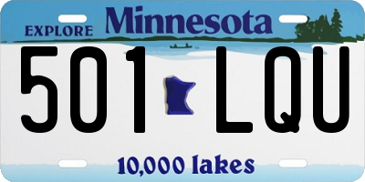 MN license plate 501LQU
