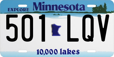 MN license plate 501LQV
