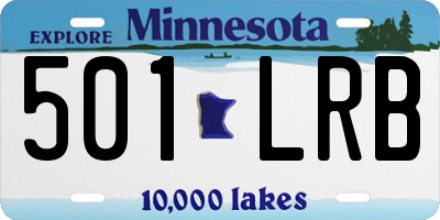 MN license plate 501LRB