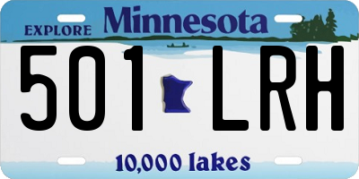 MN license plate 501LRH
