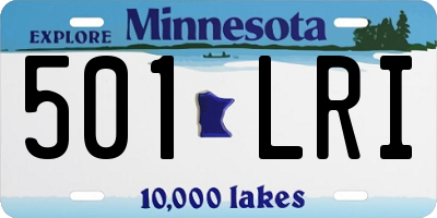 MN license plate 501LRI