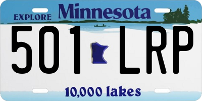 MN license plate 501LRP