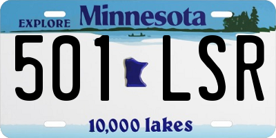 MN license plate 501LSR