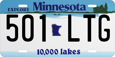 MN license plate 501LTG