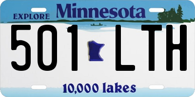 MN license plate 501LTH