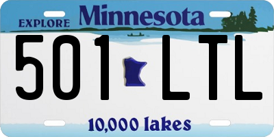 MN license plate 501LTL