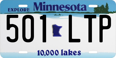 MN license plate 501LTP