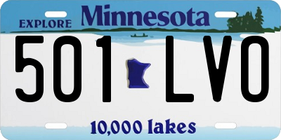 MN license plate 501LVO