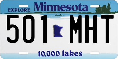 MN license plate 501MHT