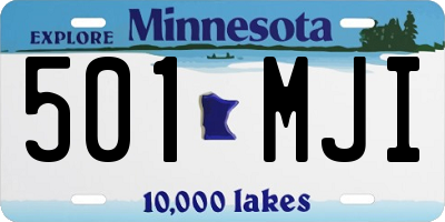 MN license plate 501MJI