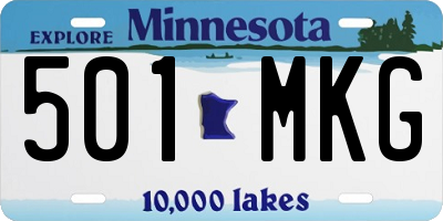MN license plate 501MKG