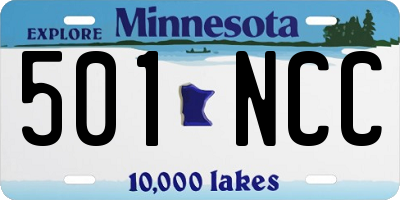 MN license plate 501NCC