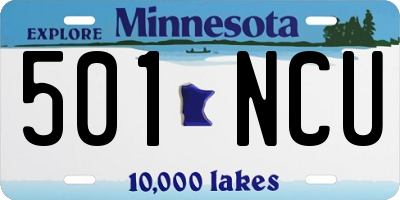 MN license plate 501NCU