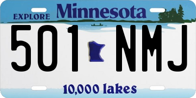 MN license plate 501NMJ