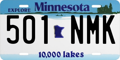 MN license plate 501NMK
