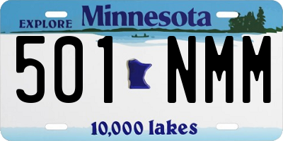 MN license plate 501NMM
