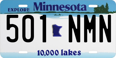 MN license plate 501NMN