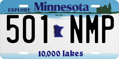 MN license plate 501NMP