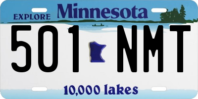 MN license plate 501NMT