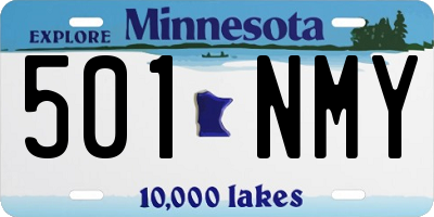 MN license plate 501NMY