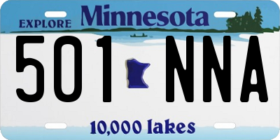 MN license plate 501NNA