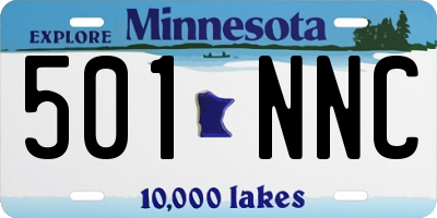 MN license plate 501NNC
