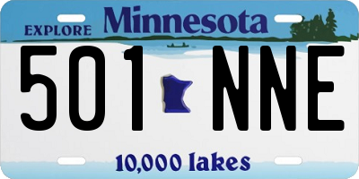 MN license plate 501NNE