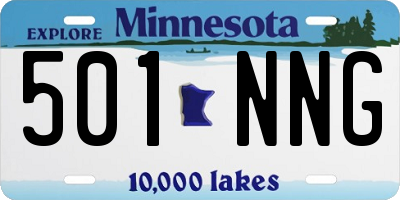 MN license plate 501NNG