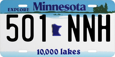 MN license plate 501NNH