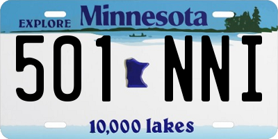 MN license plate 501NNI